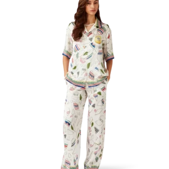 Calças de seda Le Vase Brise