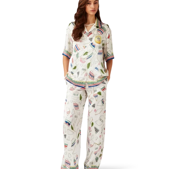 Calças de seda Le Vase Brise Calças de seda Le Vase Brise