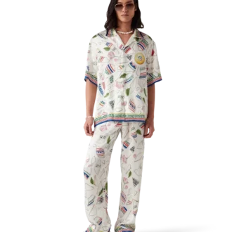 Calças de seda Le Vase Brise