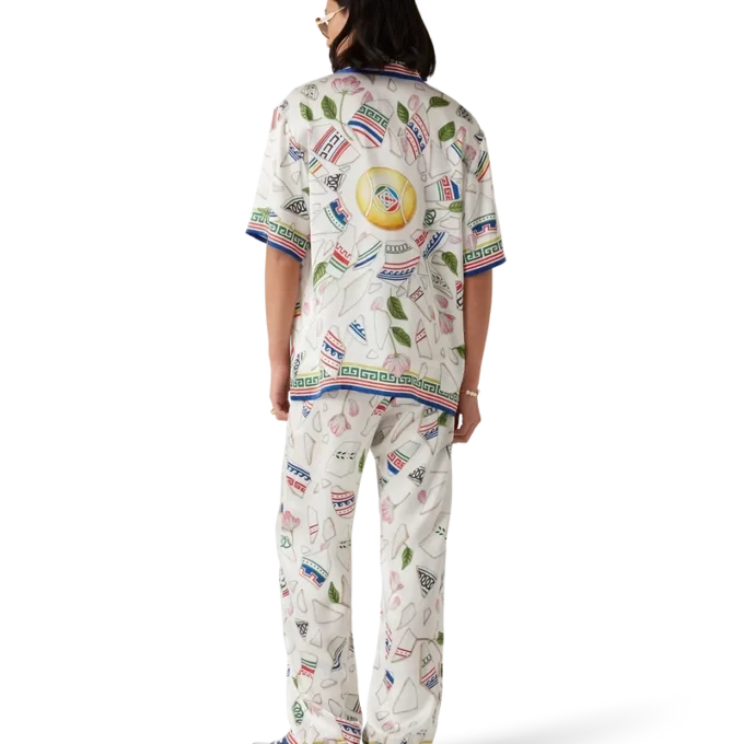 Calças de seda Le Vase Brise