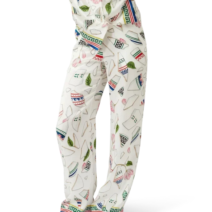 Calças de seda Le Vase Brise Calças de seda Le Vase Brise