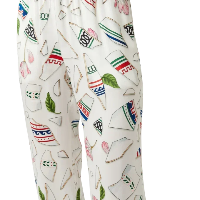 Calças de seda Le Vase Brise Calças de seda Le Vase Brise