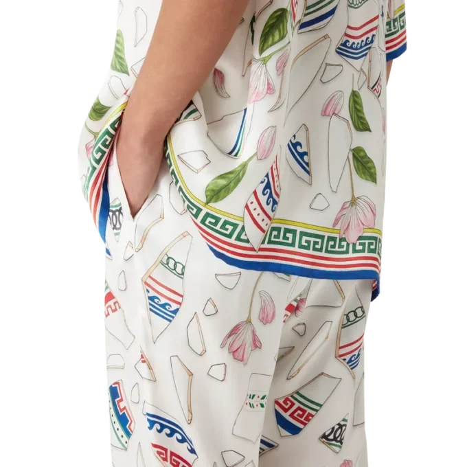 Calças de seda Le Vase Brise