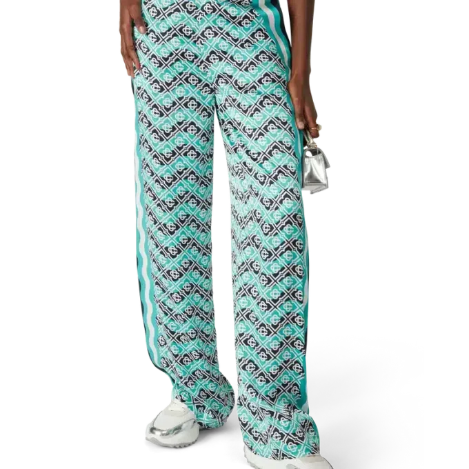 Calças de seda Monogram Wave Calças de seda Monogram Wave