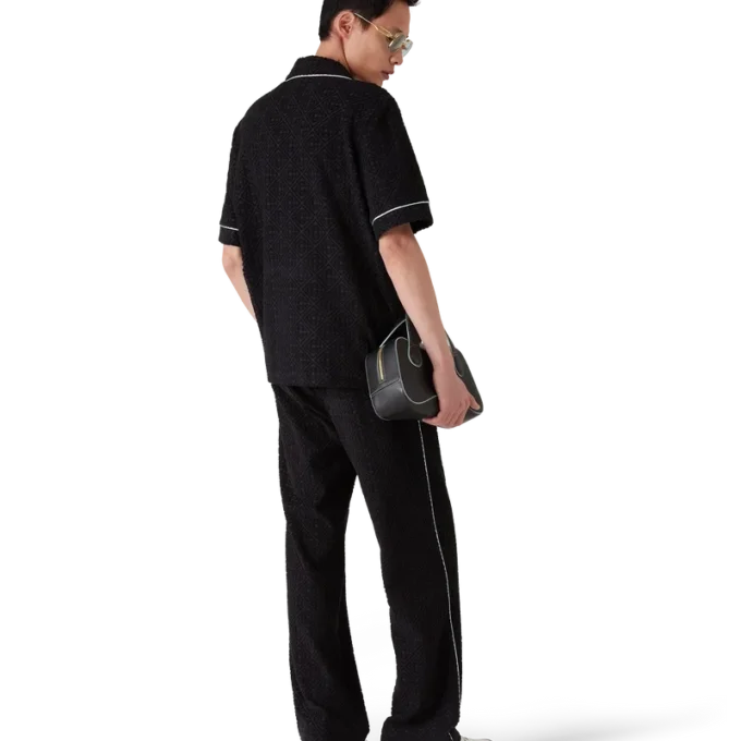 Calças de Toalha Jacquard Monograma