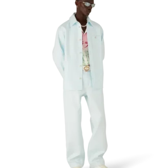 Calças de trabalho em algodão com monograma