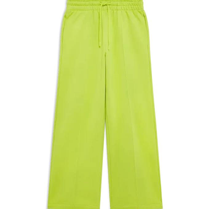 Calças de treino com bainha aberta