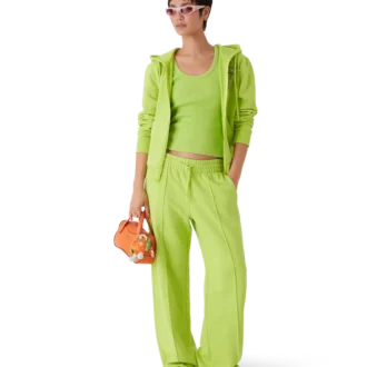 Calças de treino com bainha aberta