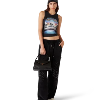 Calças de treino com cristais La Pramonition Calças de treino com cristais La Pramonition