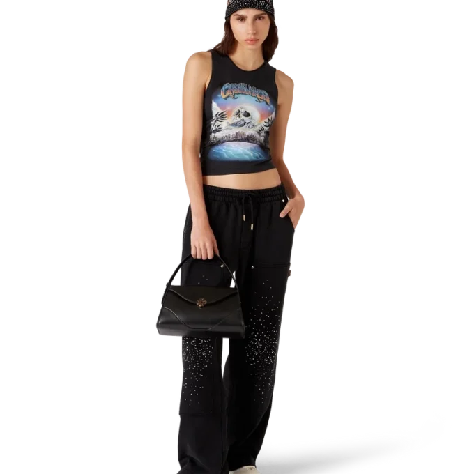 Calças de treino com cristais La Pramonition