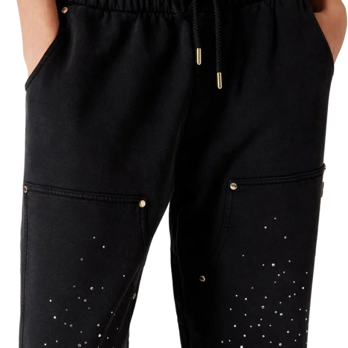 Calças de treino com cristais La Pramonition