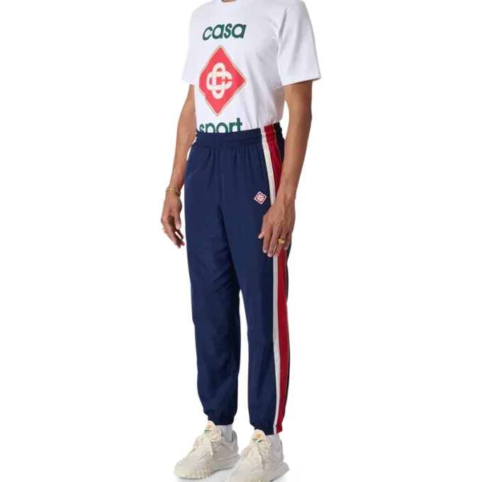 Calças de treino com painéis em arco Calças de treino com painéis em arco