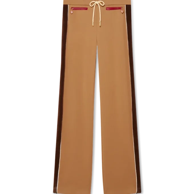 Calças de treino com painéis em chenille