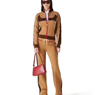 Calças de treino com painéis em chenille