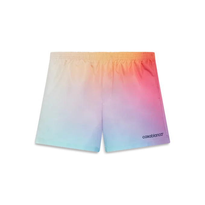 Calções de banho com estampado em degradê Calções de banho com estampado em degradê