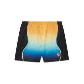 Calções de banho em jacquard com efeito degradê