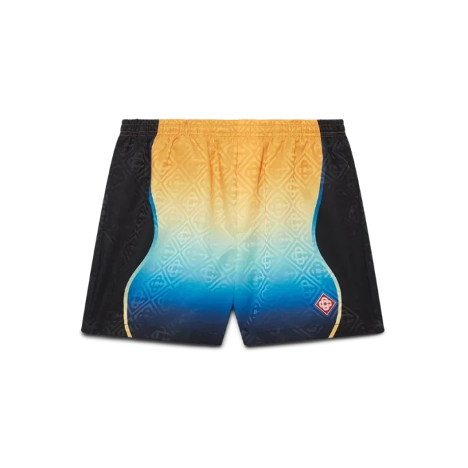 Calções de banho em jacquard com efeito degradê Calções de banho em jacquard com efeito degradê