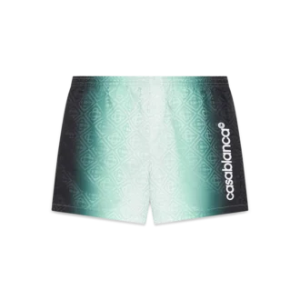 Calções de banho em jacquard com monograma em degradê