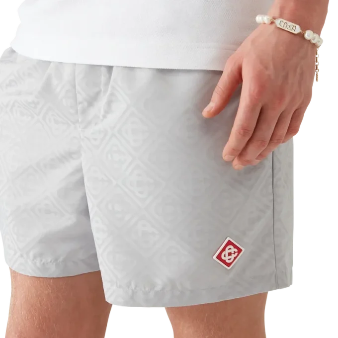 Calções de banho em jacquard Monogram