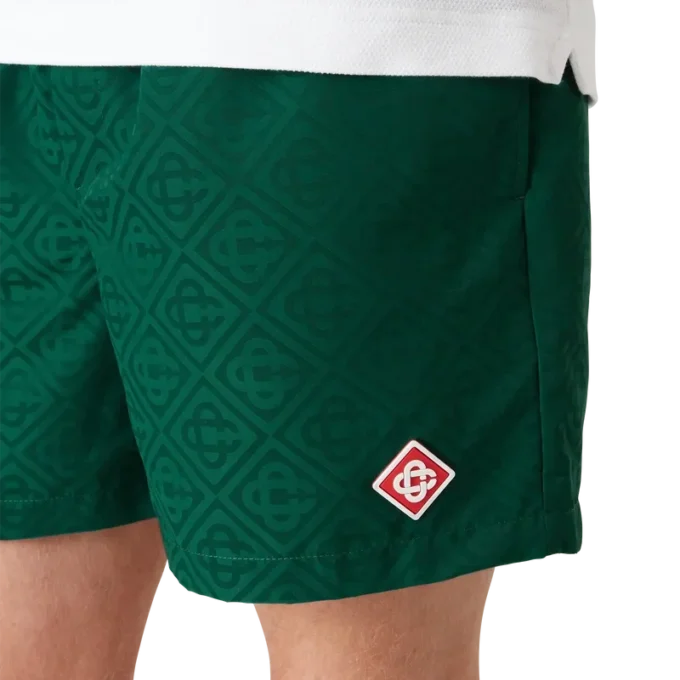 Calções de banho em jacquard Monogram