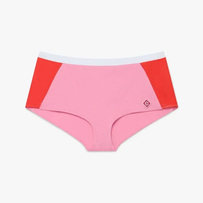 Calções de biquíni Monogram rosa Calções de biquíni Monogram rosa