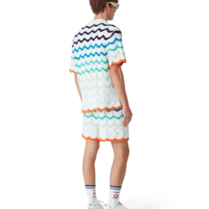 Camisas de croché Gradient Wave