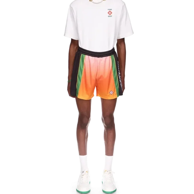 Calções de futebol com efeito gradiente Calções de futebol com efeito gradiente
