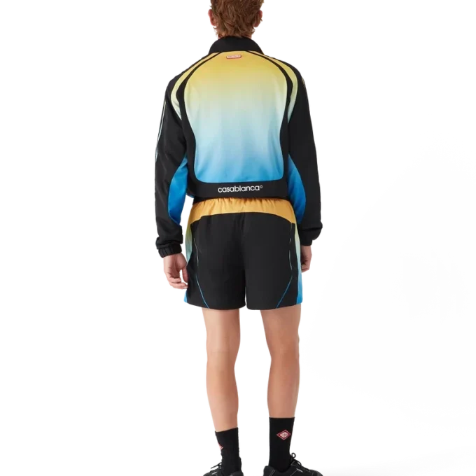 Calções de futebol com efeito gradiente