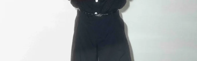 Camisas de malha preta de manga curta Camisas de malha preta de manga curta