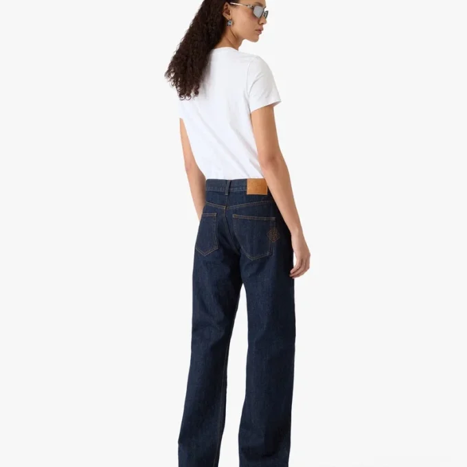 Calções de manga curta justa com patch bordado clássico