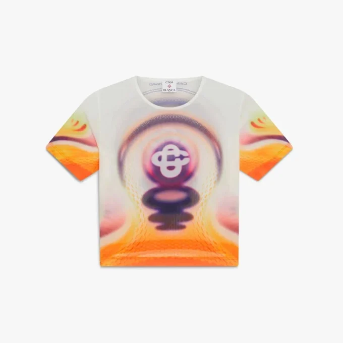 Calções de manga curta para bebé em malha com estampado Sporchid