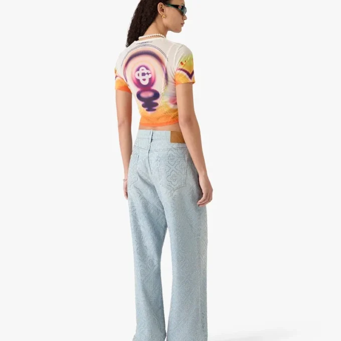 Calções de manga curta para bebé em malha com estampado Sporchid