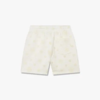 Calções de moletom com apliques em monograma off-white