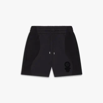 Calções de moletom com estampado flocado do logótipo Squash