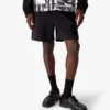 Calções de moletom com estampado flocado do logótipo Squash Calções de moletom com estampado flocado do logótipo Squash