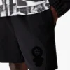 Calções de moletom com estampado flocado do logótipo Squash Calções de moletom com estampado flocado do logótipo Squash