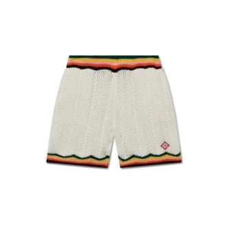 Calções de renda com padrão em ziguezague