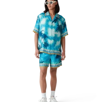 Calções de seda com emblema Poolside