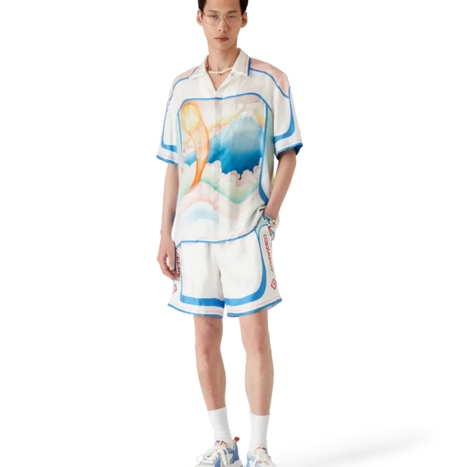 Calções de seda Fuji Dream