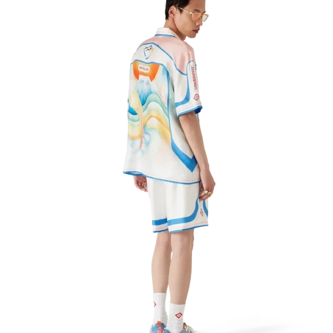 Calções de seda Fuji Dream