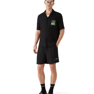 Calções de seda jacquard Volcano