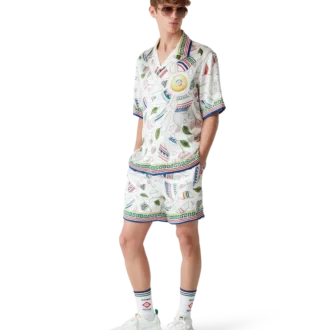 Camisas de seda de manga curta Le Vase Brise