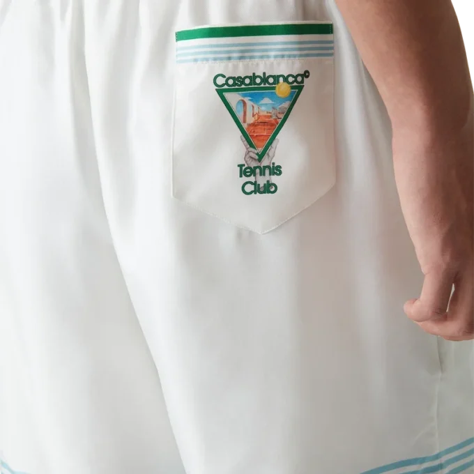 Calções de seda Metaphysical Tennis Icon