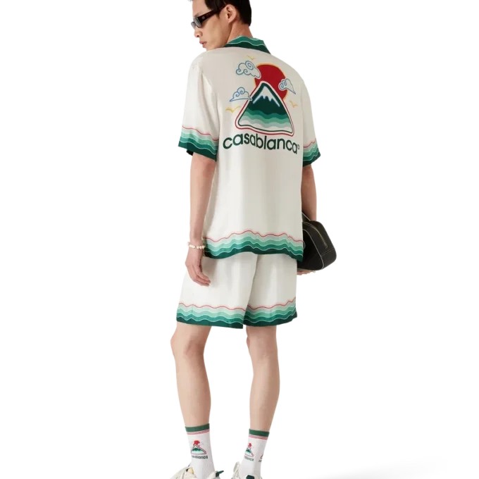 Calções de seda Montagne Ondulee