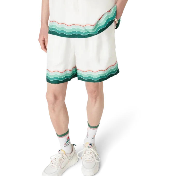 Calções de seda Montagne Ondulee