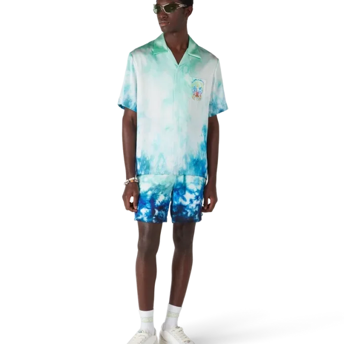 Calções de seda Surf Lotus