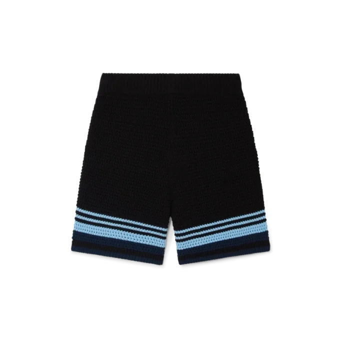 Calções de ténis em croché de algodão