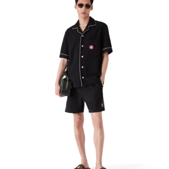 Calções de Toalha Jacquard Monogram