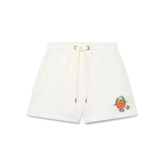 Calções de treino com mascote laranja