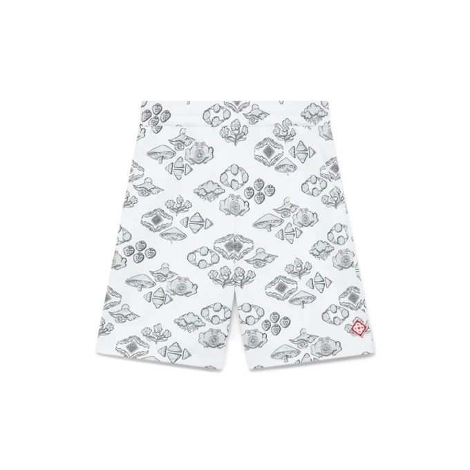 Calções de treino com motivo jacquard Calções de treino com motivo jacquard